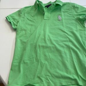 Ralph Lauren golf collared lime green polo shirt size medium